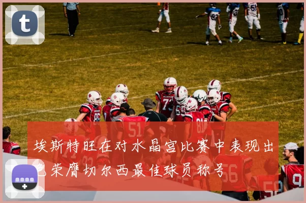 埃斯特旺在对水晶宫比赛中表现出色荣膺切尔西最佳球员称号